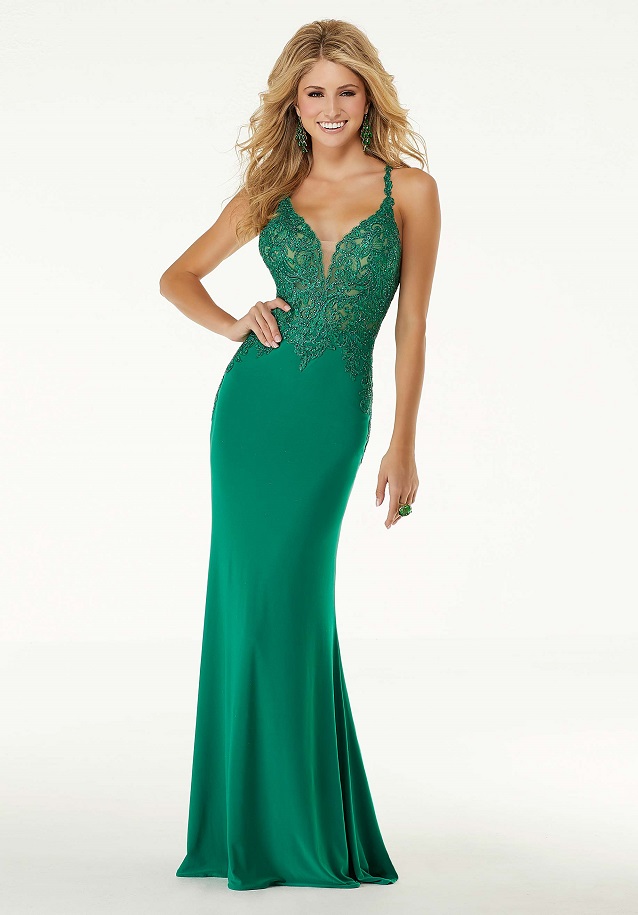 Avondkleding groen